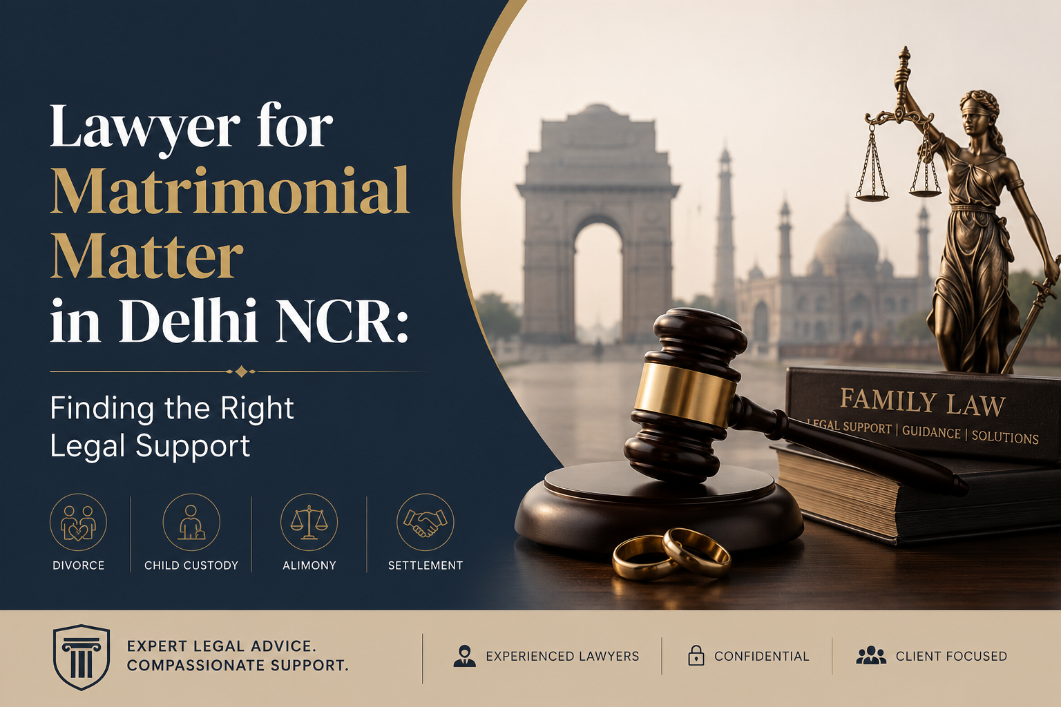 Lawyer for Matrimonial Matter in Delhi NCR providing legal assistance for divorce, child custody, maintenance, and family disputes.